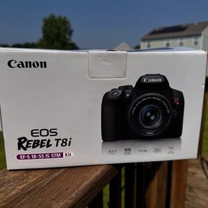 Canon EOS Rebel T8i Black Digital Camera Kit